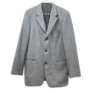 ML Macy grey cashmere silk boxy blazer, men’s size 40